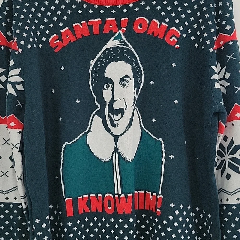 ELF Christmas Sweater Unisex 2XL - Picture 3 of 9